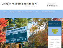 Tablet Screenshot of livinginmillburn-shorthills.com